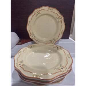 Set of 4 Salad Plates,Tuscan Garden, Whole Home Excellent!